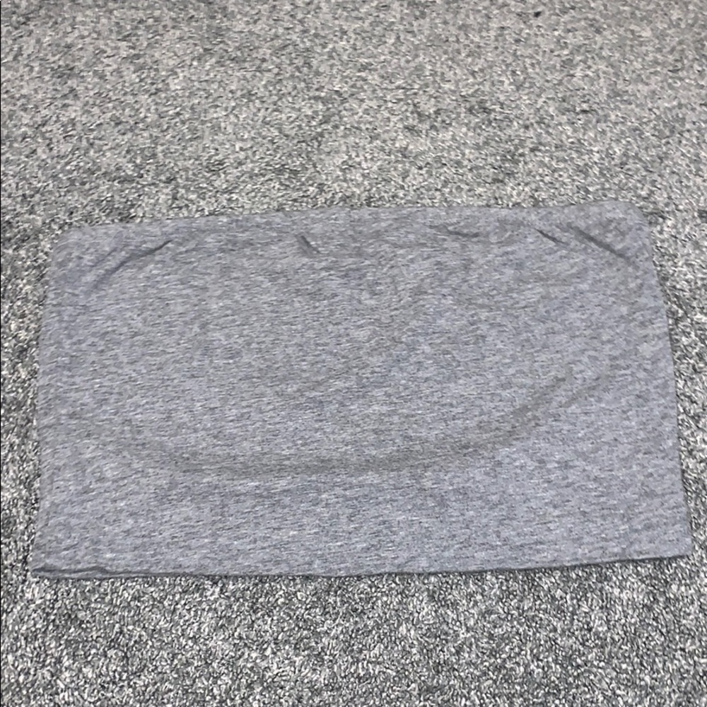 grey tube top